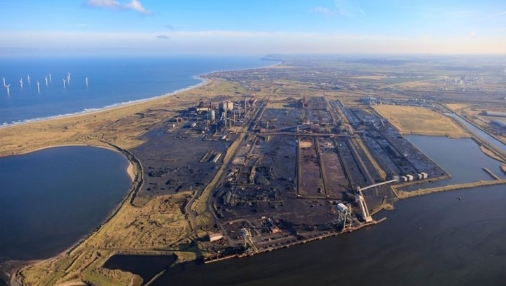 Pictured: The Teesworks industrial zone on Teesside - the proposed site for BP's projects. Image: BP